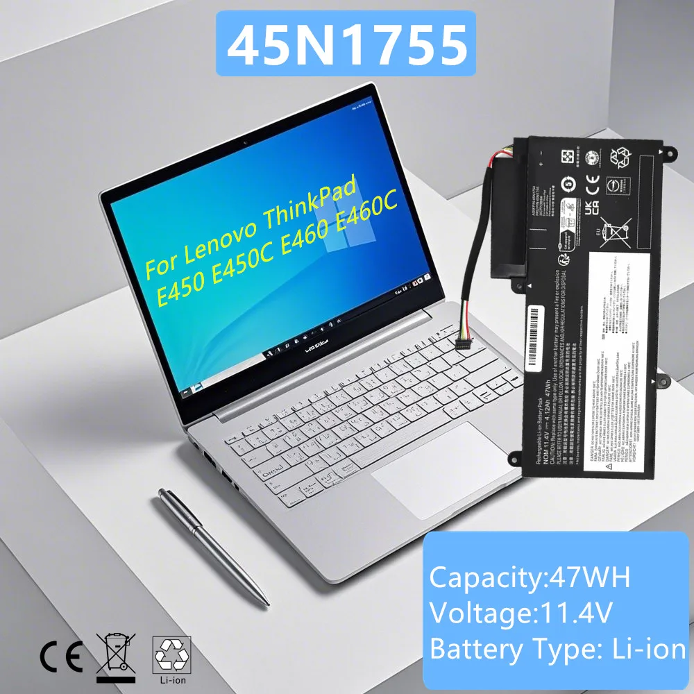 

45N1752 45N1757 45N1755 Laptop battery For Lenovo ThinkPad E450 45N1756 E450C 45N1753 E460 E460C 45N1754