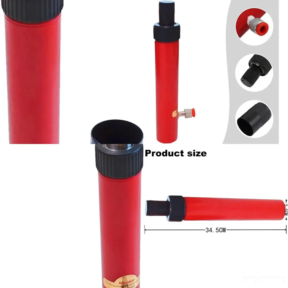 

10 Ton Hydraulic Floor Jack - Portable Power Ram for Car, Truck, and Heavy Equipment Repairs, 22000lbs Capacity, Red