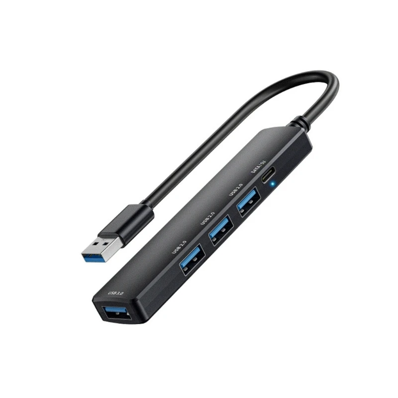 

5 Port Powered USB3.0 Hubs, USB Extender Splitter с 5 В USB C Power Data Port A4WF