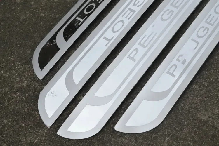 For Peugeot 308 408 508 3008 2012-2022 stainless steel car threshold guard welcome pedal anti-scratch protection car accessories