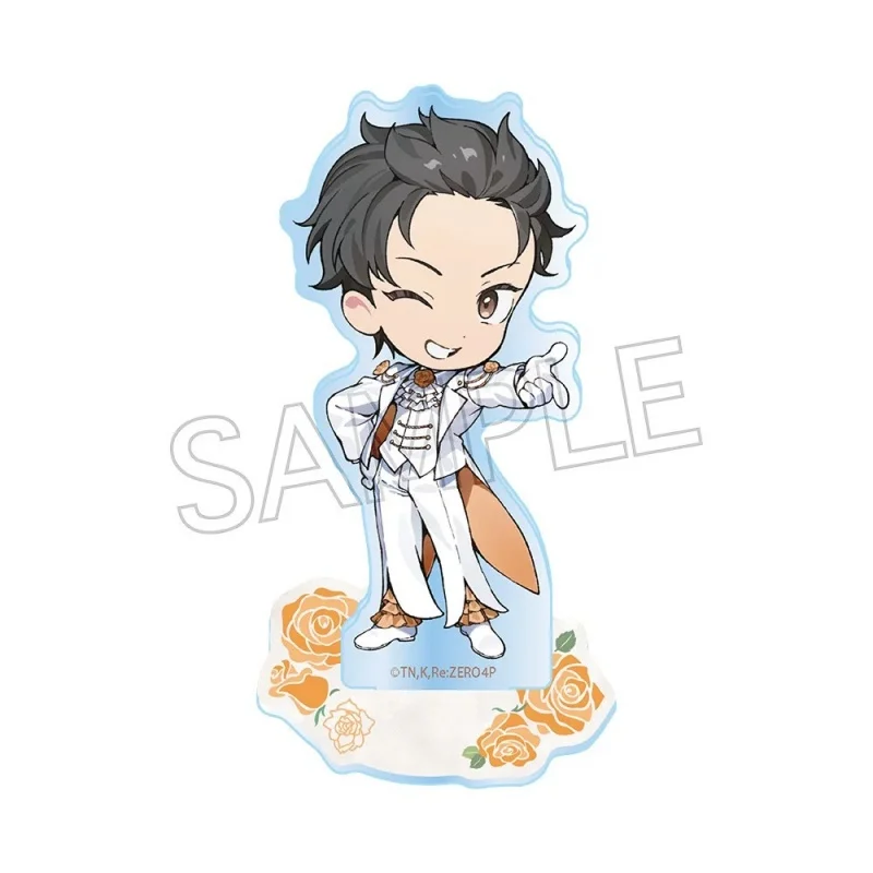 Anime Re Zero Acrylic Stand Keychain 10CM Q Version Natsuki Subaru Ram Rem Felix Argyle Emilia Desktop Ornament Fan Merchandise