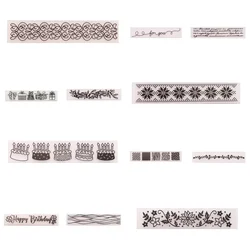 15x3cm Plastic Embossing Folders for Card Making, Flower Background Embossing Folders for DIY Scrapbooking Paper Craft Album