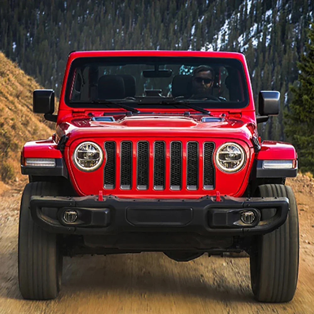 Modified Full Led Headlamp Headlight With A Touch Of Blue for Jeep Wrangler JK JL JT Head Lamp Front Head Light 2007-2022