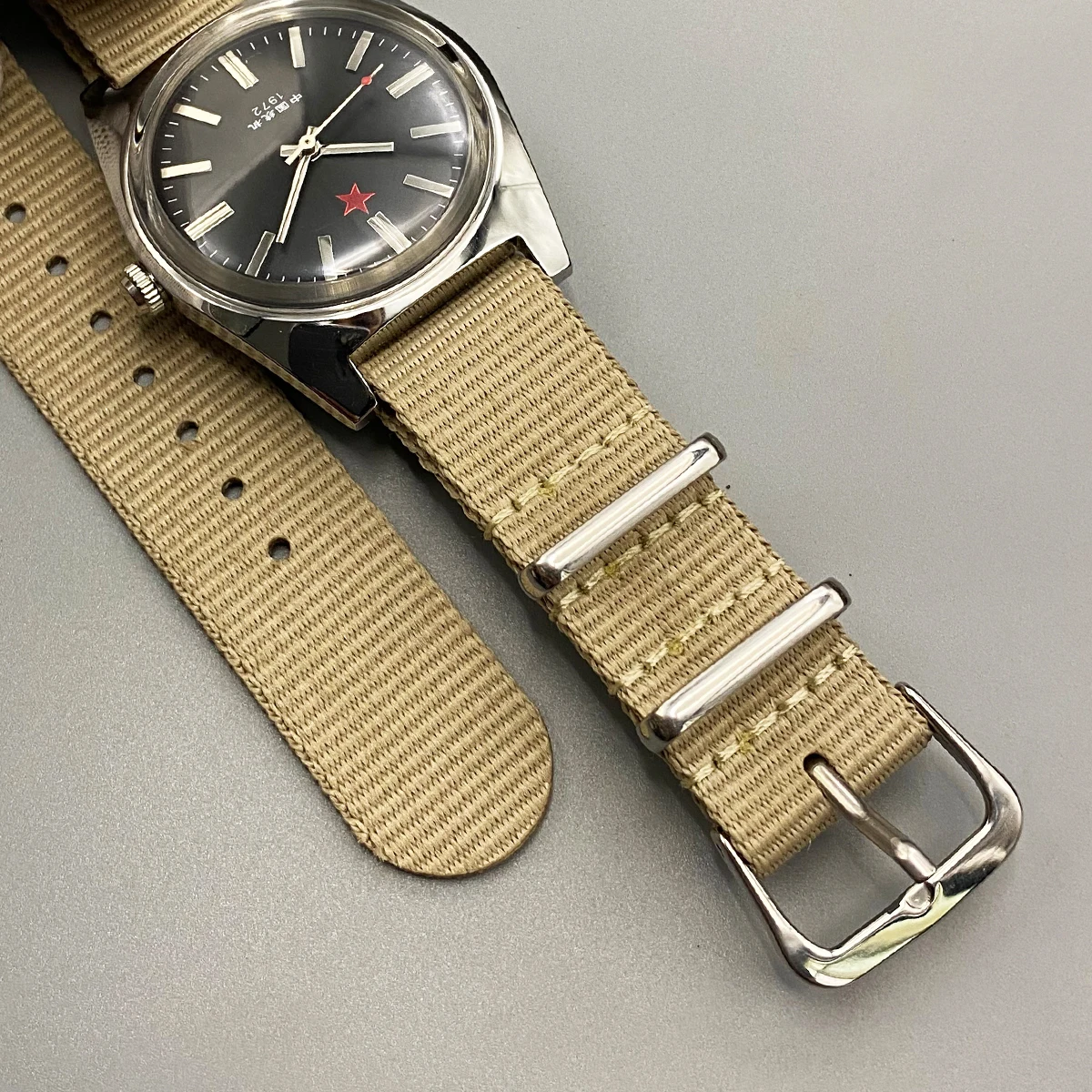 Mechanische Herrenuhr Shanghai 8120, manuelles mechanisches Uhrwerk, 36 mm, Retro-chinesische Uhr, geeignet für Herrengeschenke – Detail 14