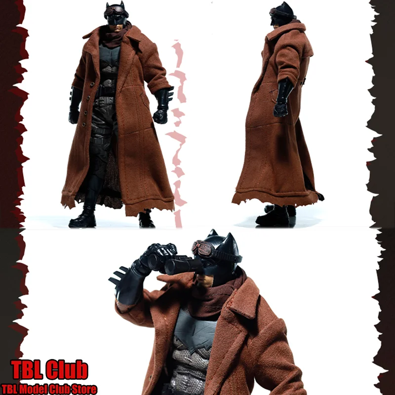 

1/12 Scale Male Clothes Coat Desert Bat Legend Superhero Mystery Detective Movie For Mcf 6-inch Action Figure Soldier Scene