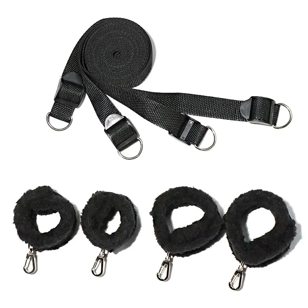 Sex Toys Bed Sex Bondage Kit Restraints Under Mattress Bed Bondage BDSM Set with Handcuff Ankle Cuffs Adult Game Toy for Couples - Image 6