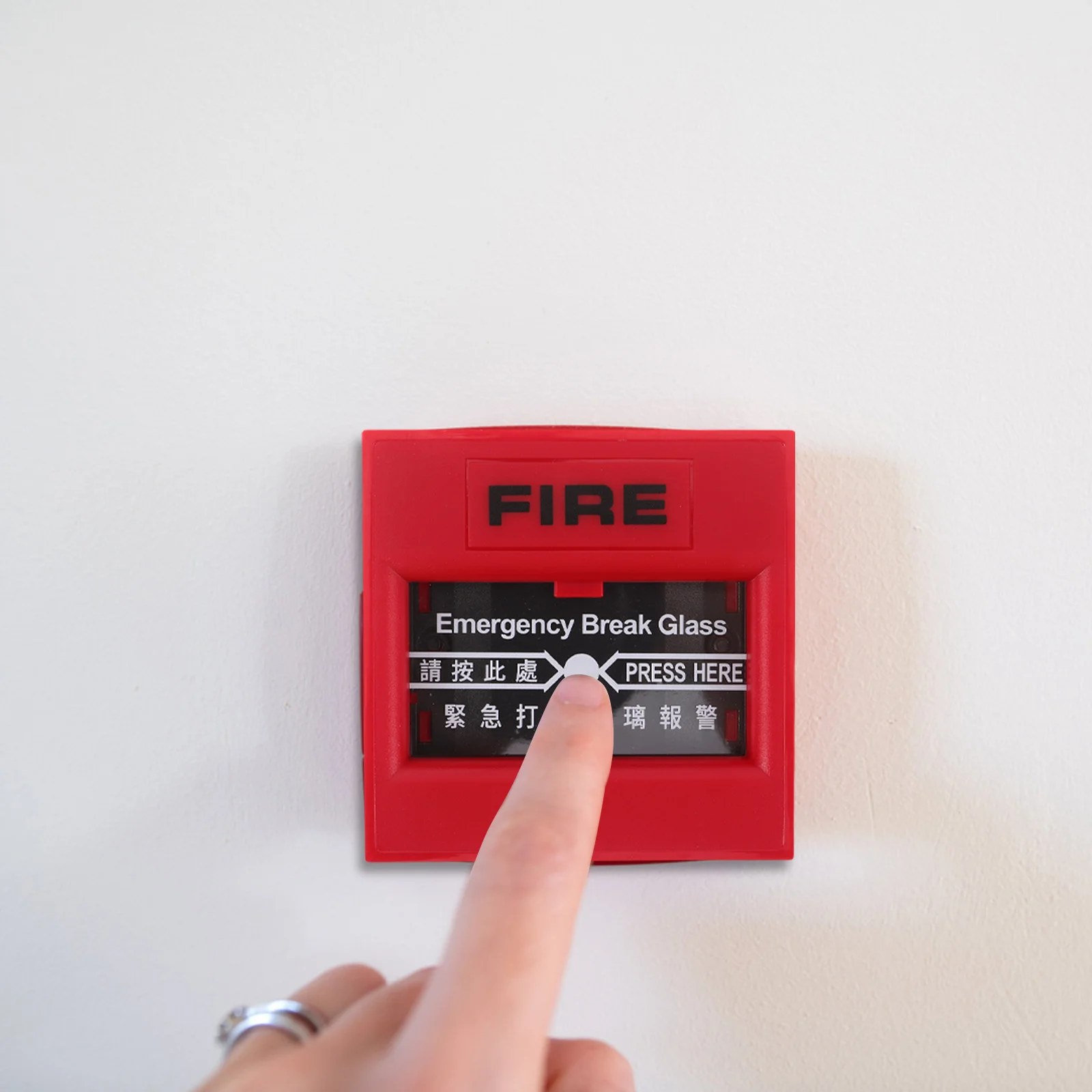 Fire Pull Station Manual Call Point Emergency Stop Switch For Home Office Building Evacuation Alarm Horn Buzzer Fire Alarm