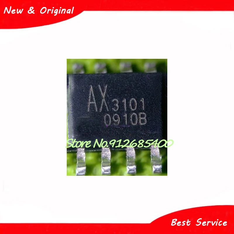 AX3101 SOP8 جديدة ومبتكرة ، في الأوراق المالية ، 10 قطعة للمجموعة الواحدة