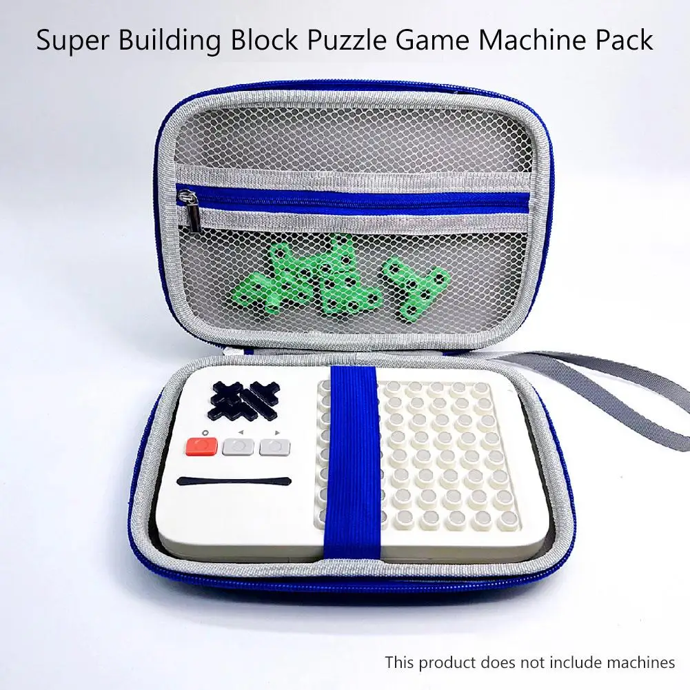 Portable EVA Storage Bag For Giiker Super Blocks Game Anti Pressure Wear-resistant Game Console Handbag With Mesh Accessories