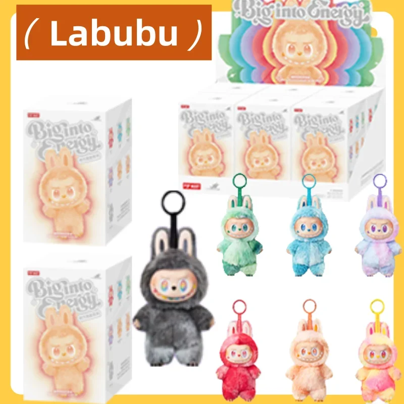 1:1 عالية الجودة Kawaii الوحش Labubu 3.0 صندوق أعمى سلسلة PVC Labubu معكرون قلادة دمية Labubu الوحش المفاتيح هدية عيد ميلاد