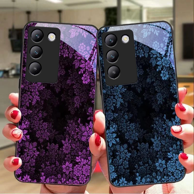 Deep Landscape For Y72 33S 11 03 36 96 Lite 35 16 Iqoo 12 V40 SE 5G 29 40 21 30 X80 Pro Vivo Tempered glass phone case black