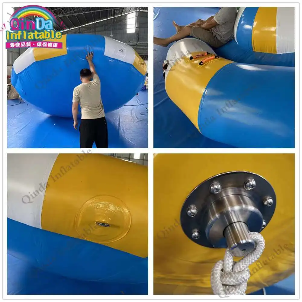 Barco remolcable de discoteca inflable de la mejor calidad, balancín inflable de Saturno de agua de 3,5 M de China