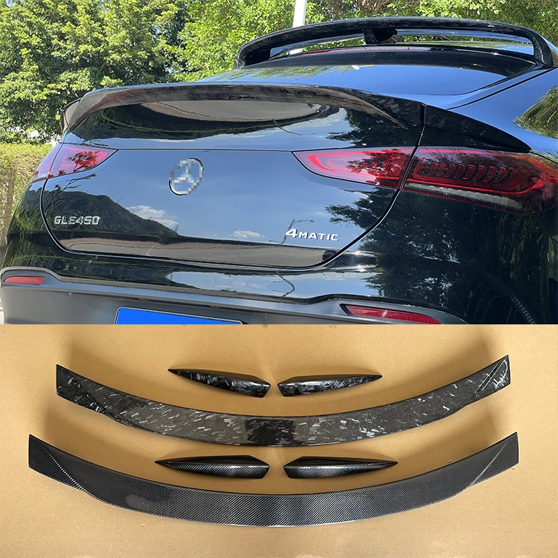 For Mercedes GLE Coupe W167 C167 gle320 350 400 53 AMG 450 2020-2023 Car Trunk Carbon fiber rear spoiler rear wing
