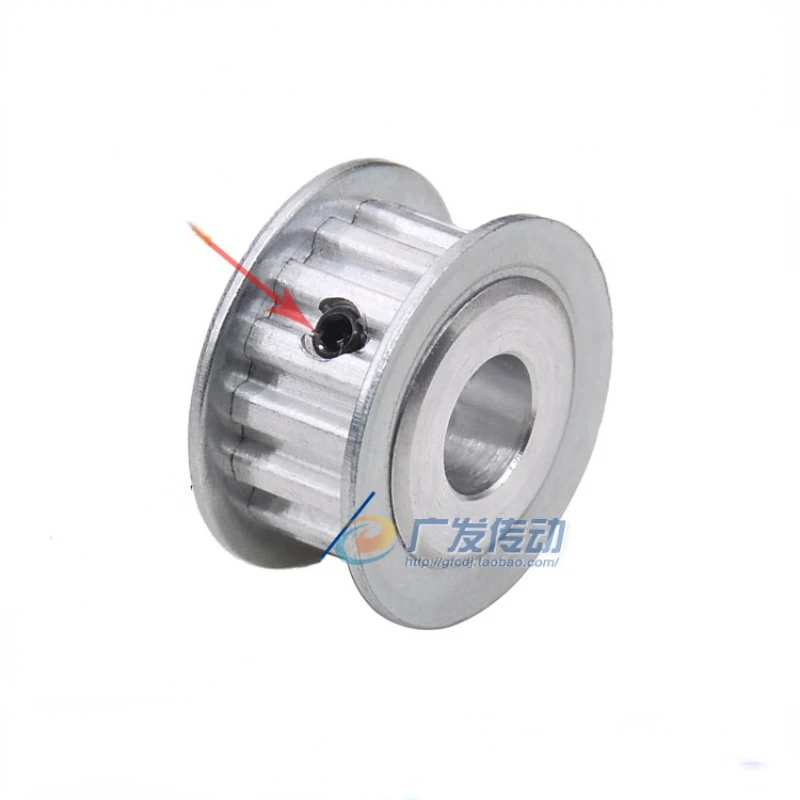 XL 19 Teeth Pulley AF Groove Width 10/15mm Hole 4/5/6/6.35/7/8/10/12/12.7/14/15/16mm Two-Side Flat Synchronous Pulley