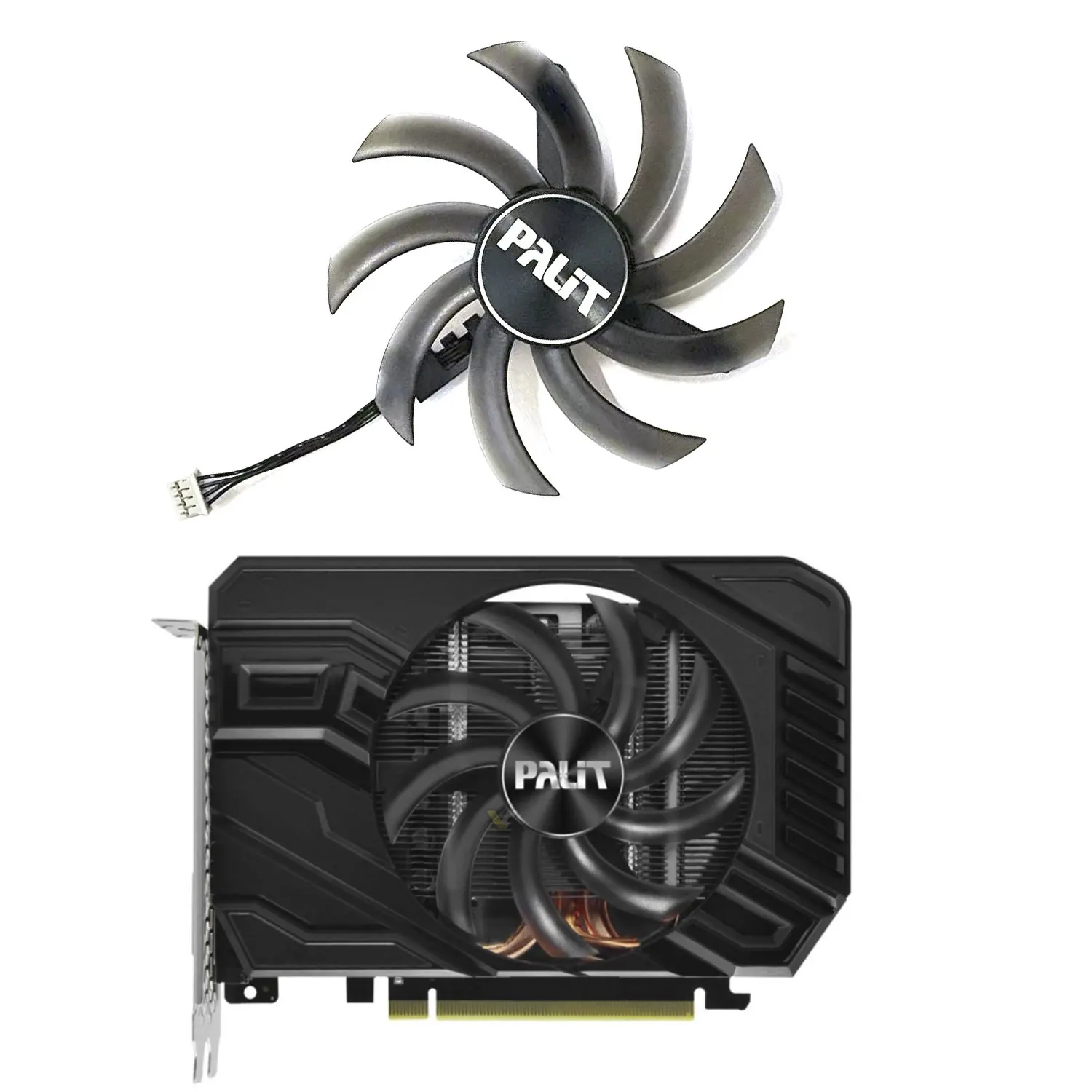 

Оригинальный 4PIN 95 мм TH1012S2H-PAA01 DC 12 В 0,45 А подходит для видеокарты PALIT GeForce RTX2060 GTX1660 1660ti 1660S StormX OC