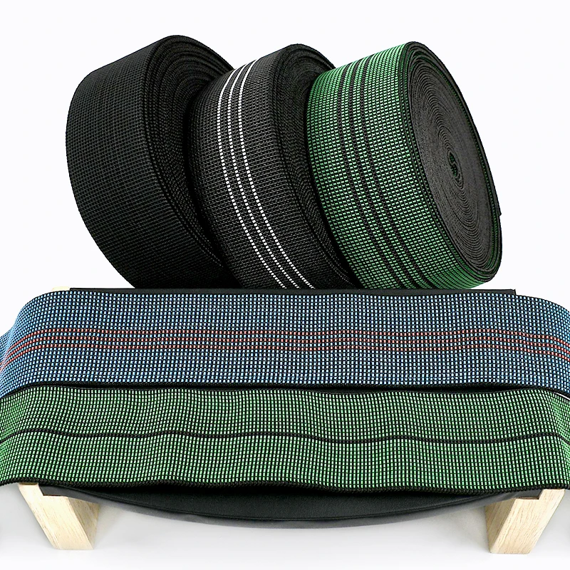 

5/10M 43/50/70mm Polyester Elastic Band for Sewing Elasticity Rubber Bands Sofa Backrest Stretch Webbing Strap Garment Belt Bias