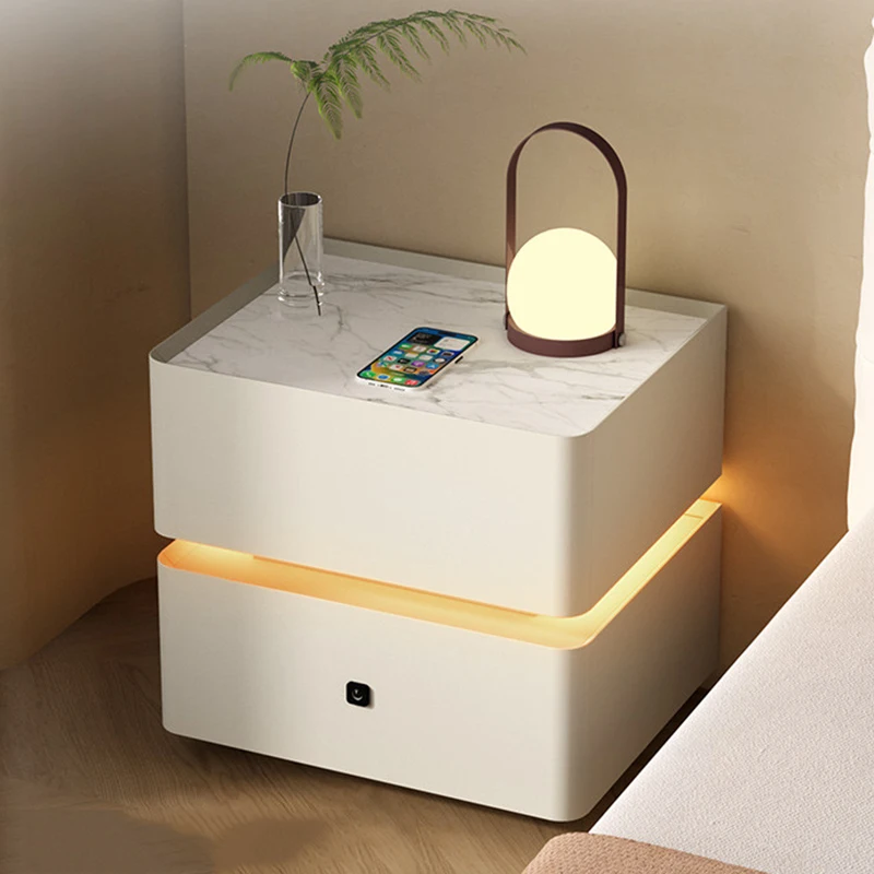

Simple Trendy Unique Nordic Nightstand White Living Room Drawers Librero Nightstand Bedroom Decor Mesa Cabeceira Home Furniture