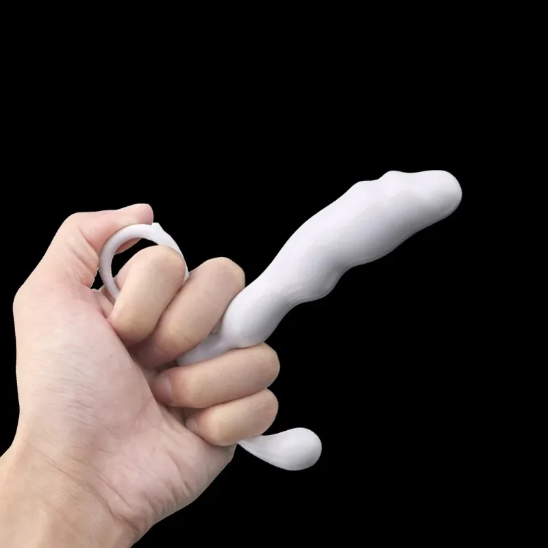 Hard Texture Silicone Body Massager Multi Curve Bead Design Ergonomic Relaxation Device Portable Personal Care Tool Unisex view 6
