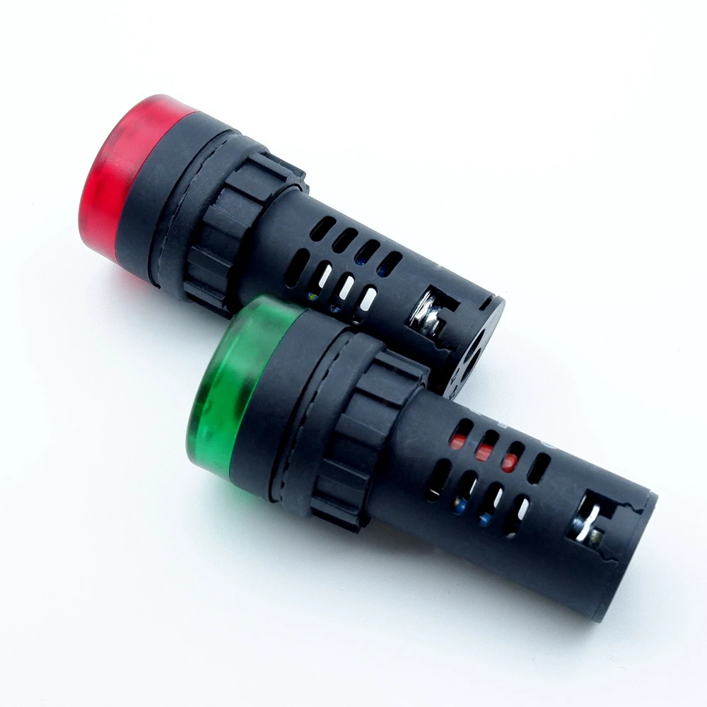 Buzzer 22mm Flash Signal Light Red LED Strobe Beep Alarm Indicator Sound 12V 24V 220V Warning Lamp Panel Mount Red Green Yellow