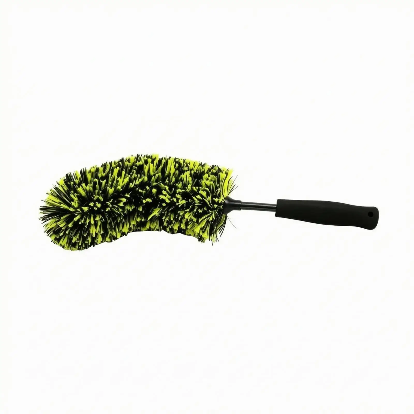 High Performance Rim Cleaning Brush for Cars with Long Handle and Hanging Loop for Garage Storage