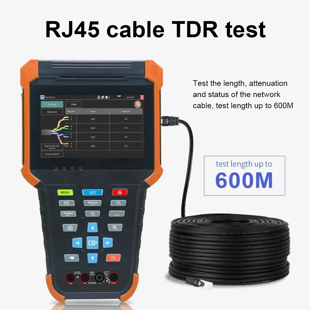 Tahlitech Mini OTDR 1310/1550nm 24/26dB оптический отражатель активного волокна живой тестер оптический рефлектометр сенсорный экран OPM VFL