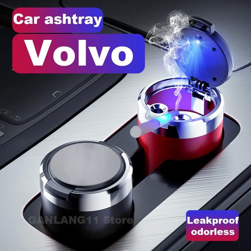 

2025 Car Ashtray For Volvo S60 S90 EX30 EX90 XC60 XC90 EM90 XC40 V90 V50 V60 Universal Auto Vehicle Ashtray Interior Accessories