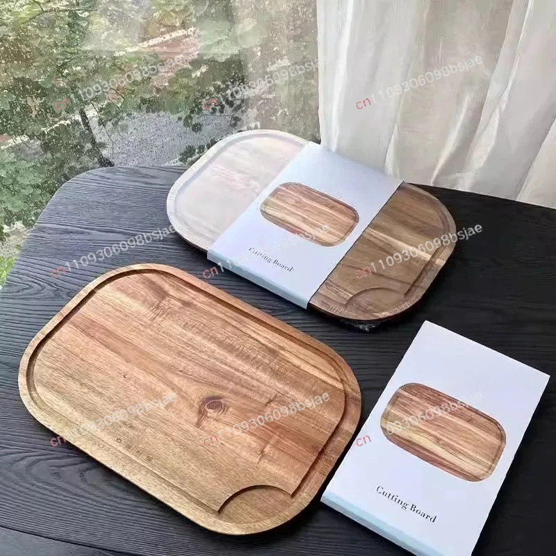 Acacia wood cutting board antibacterial and mildew-proof solid wood kitchen chopping board fruit cutting board