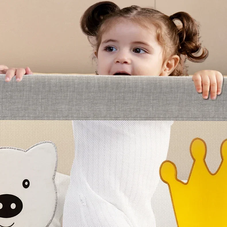 Riel protector de cama de aluminio personalizado Oem, barrera protectora lateral plegable ajustable para niños pequeños, riel de seguridad para cama de bebé