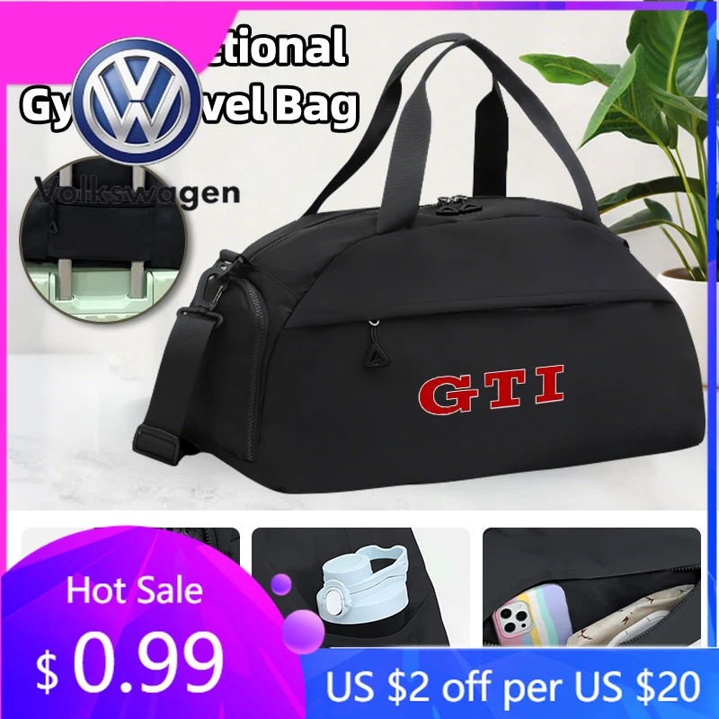 

Горячая новинка 2026: нейлоновые сумки для хранения багажа для мужчин и женщин, дорожные, спортивные, для Volkswagen VW GTI, Passat, Golf, Tiguan