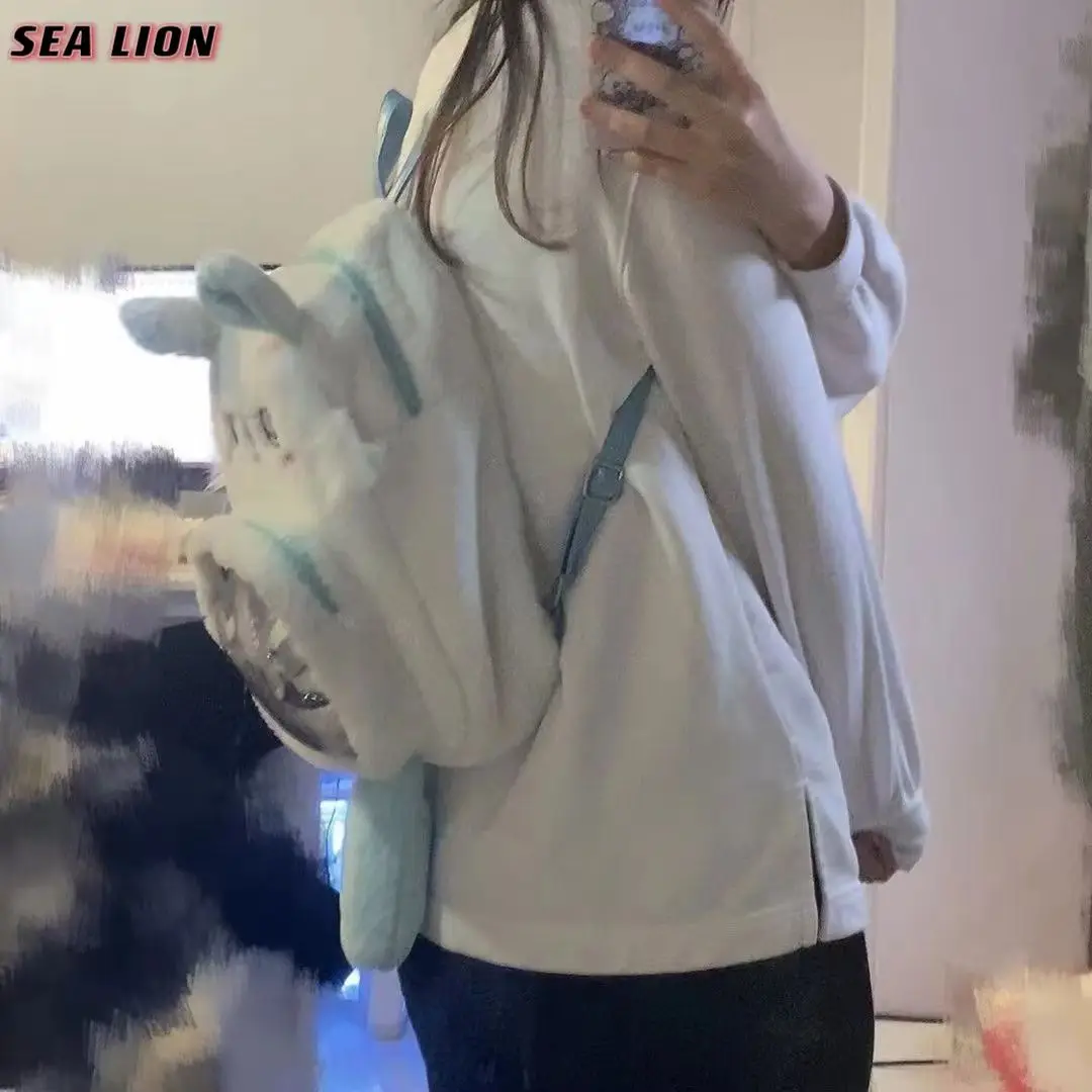 حقيبة ظهر قطيفة شيكاواس كرتونية يابانية ، حقيبة أنيمي يتا كاواي ، حقيبة مدرسية للطلاب ، حقيبة كتف للفتيات ، حقيبة تنكرية ، Y2k ، جديدة