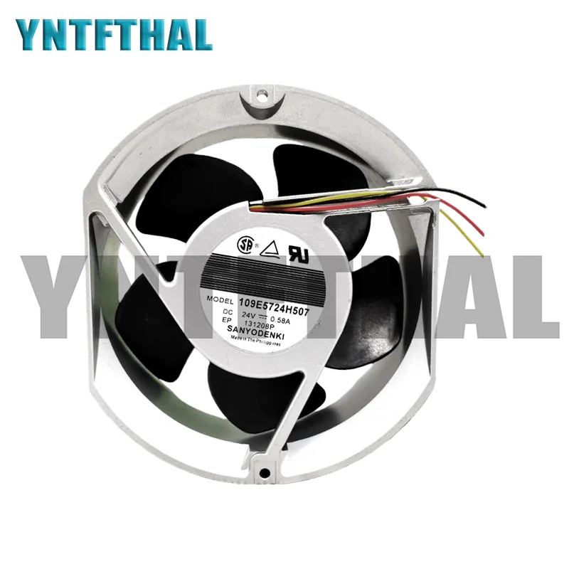 

Well Tested 109E5724H507 040610S DC24V 0.58A 172x150x51mm Three Lines Cooling Fan