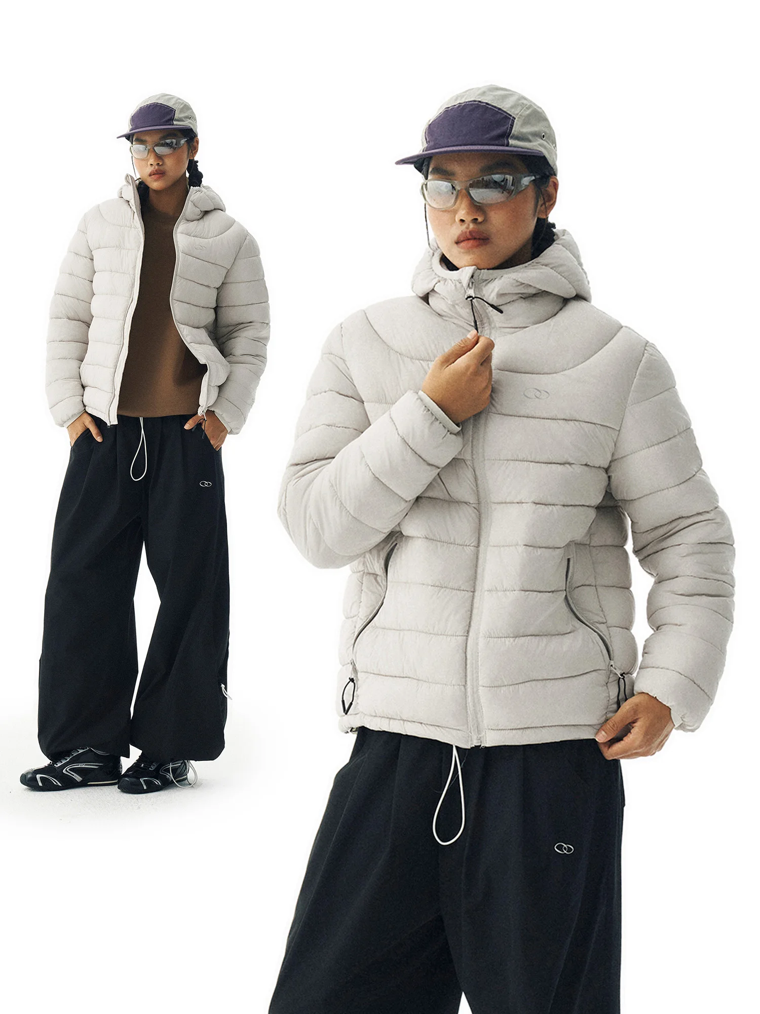 

WooYe Outdoor Lightweight down Jaet Fluorine Resistant Tee-Proof White Du down Ribcage Inner Polyester Fiber Nylon