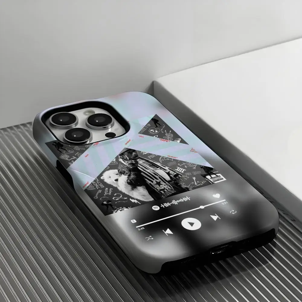 L-Lil Uzi V-Vert جراب هاتف جراب هاتف INS آيفون 17 16 15 14 13 12 11 برو ماكس X XR XSMax زائد لامعة فيلم غطاء الكمبيوتر الصلب #4