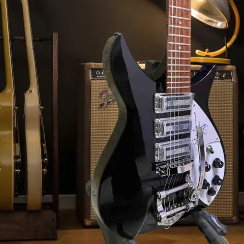 Black 6 String 325 Jazz Electric Guitar 3 Mini Pickups Rosewood Fingerboard Mahogany Body High Quality in Stock From US