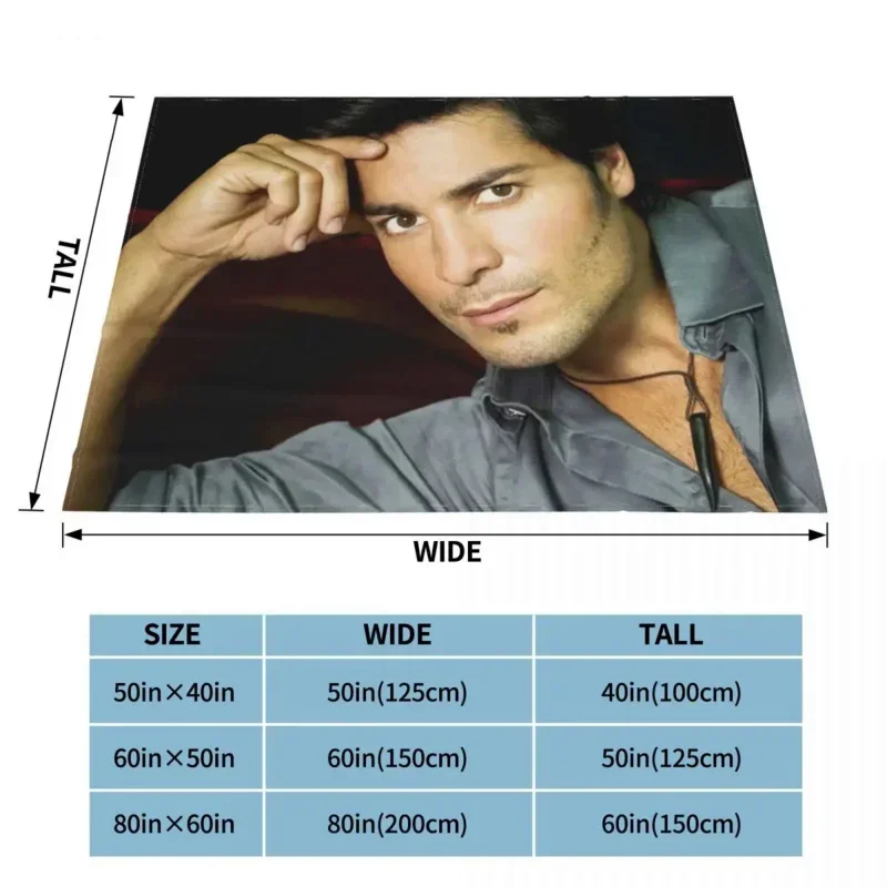 Chayanne Actor Super Twoca Star Blanket Flannel Textile Decor Singer Ultra-Soft Throw Blankets for Sofa Outdoor Bedding Throws