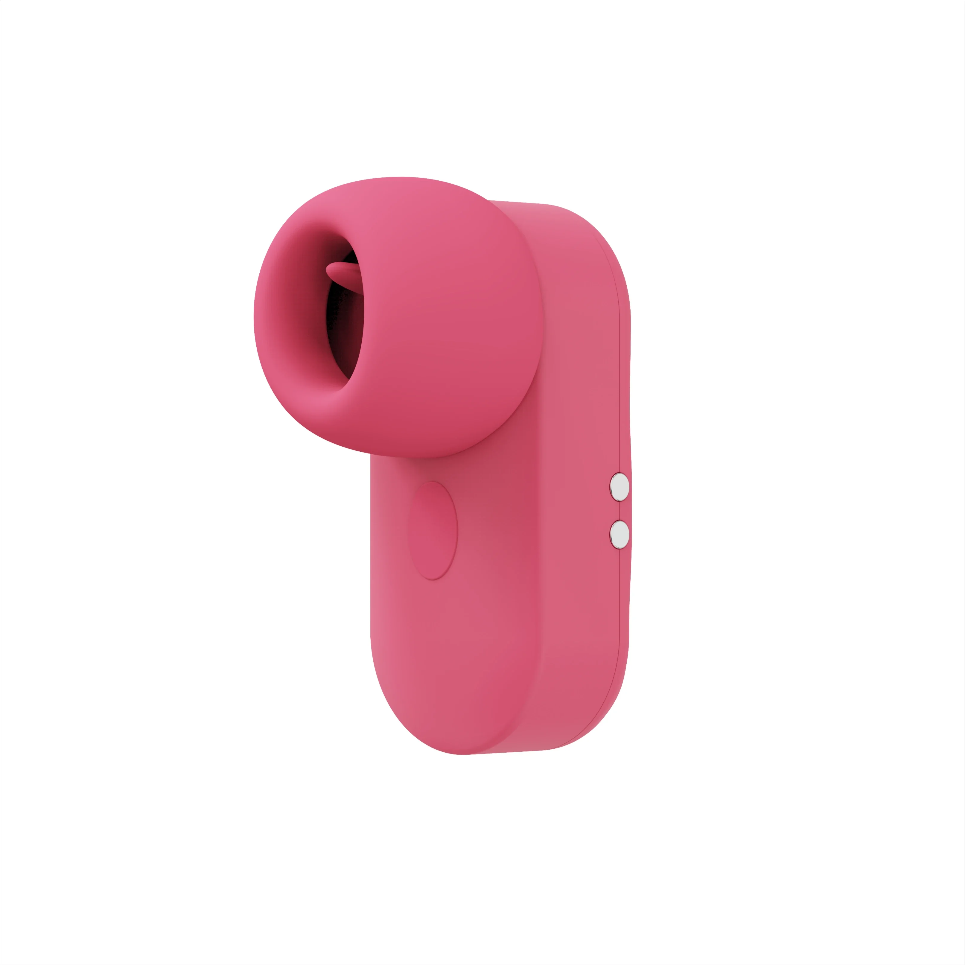 2 في 1 مصاصة صغيرة بيضاء لعق وامتصاص هزاز صغير سماعة شكل الجنس لها لعبة متعة امرأة الحلمة البظر 18 + #1