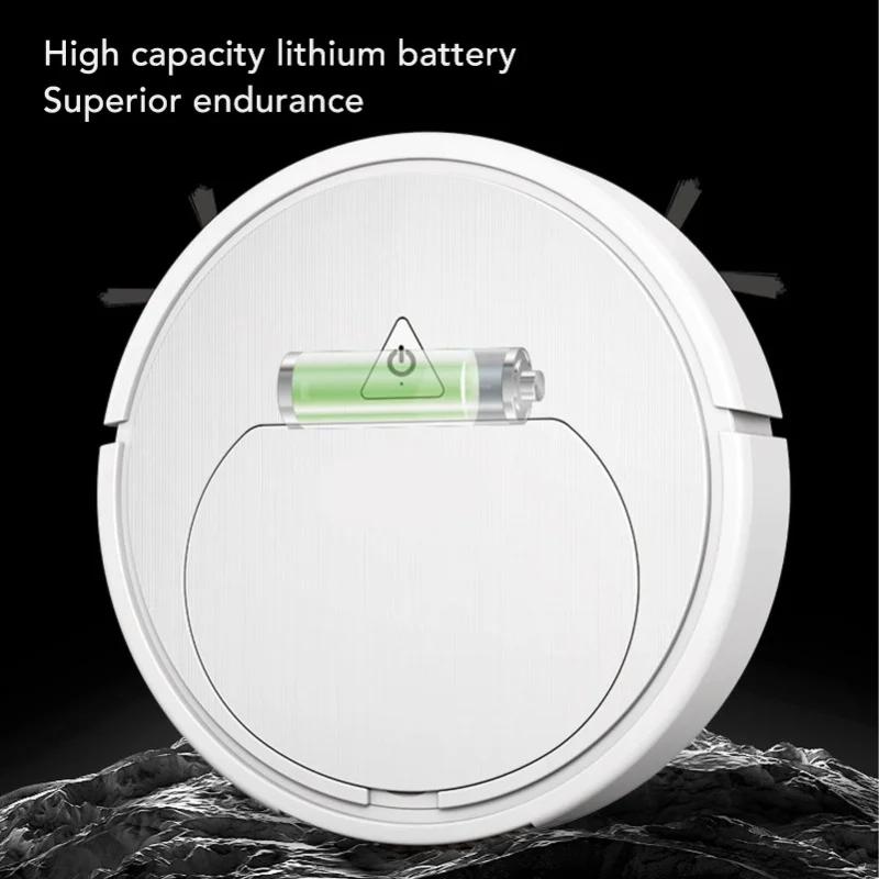 Sweeping Robot Strong Suction Power 1500mAh 60mins Runtime Automatic Vacuum Cleaner For Dust Debris
