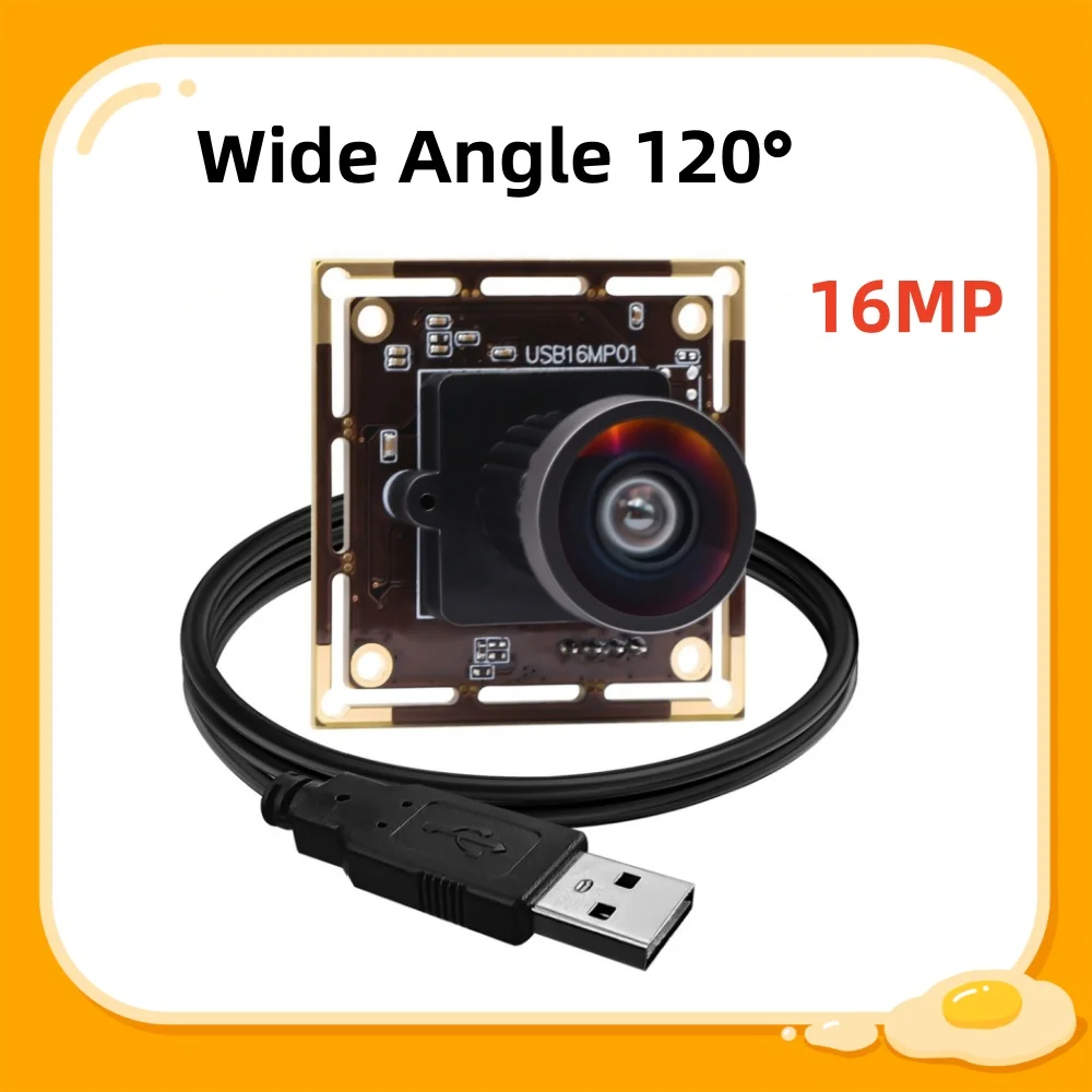 

SVPRO 16MP Wide Angle USB Camera IMX298 Sensor Micro Distortion 120degree Lens USB Industrial Camera Module for CNC Monitoring