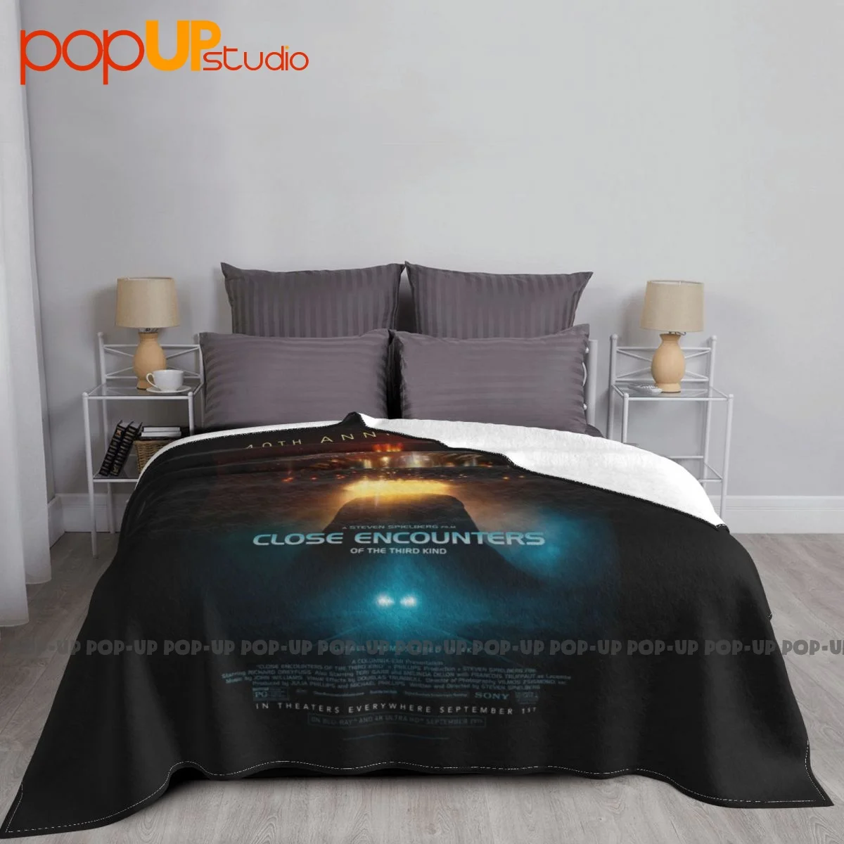 Close Encounters Of The Third Kind Movie Sci Fi Blanket Home On Couch Bedding Throws