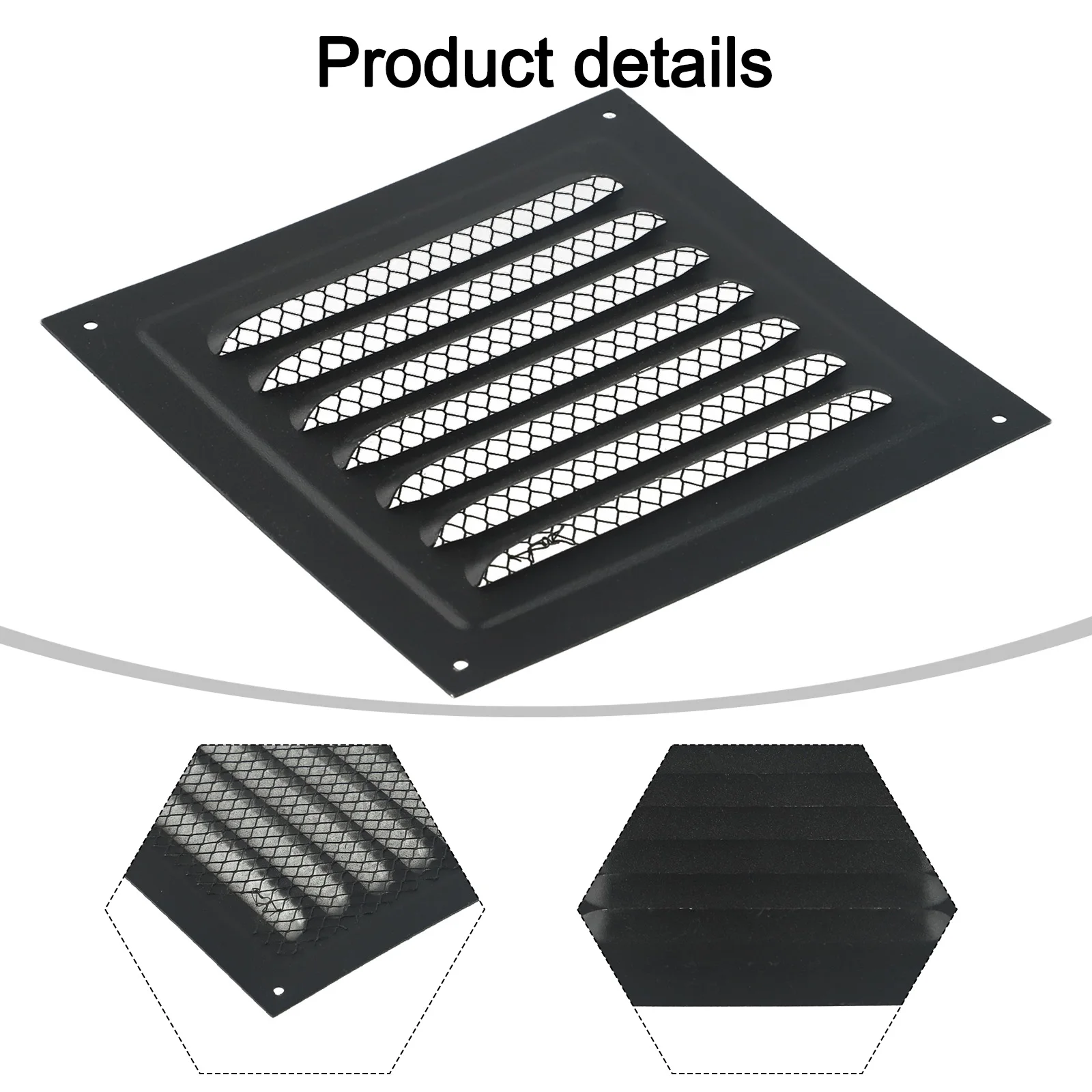 Square Ventilation Grille 15x15 Cm Return Grille With Protective Grille HVAC Home Improvement Ventilation System Components