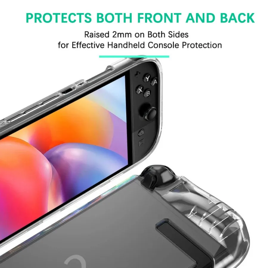حافظة شفافة من البولي يوريثان الحراري لـ NS Switch 2 حافظة ناعمة وواضحة لملحقات الألعاب NS Switch 2 2025 غلاف مضاد للصدمات ومضاد للسقوط