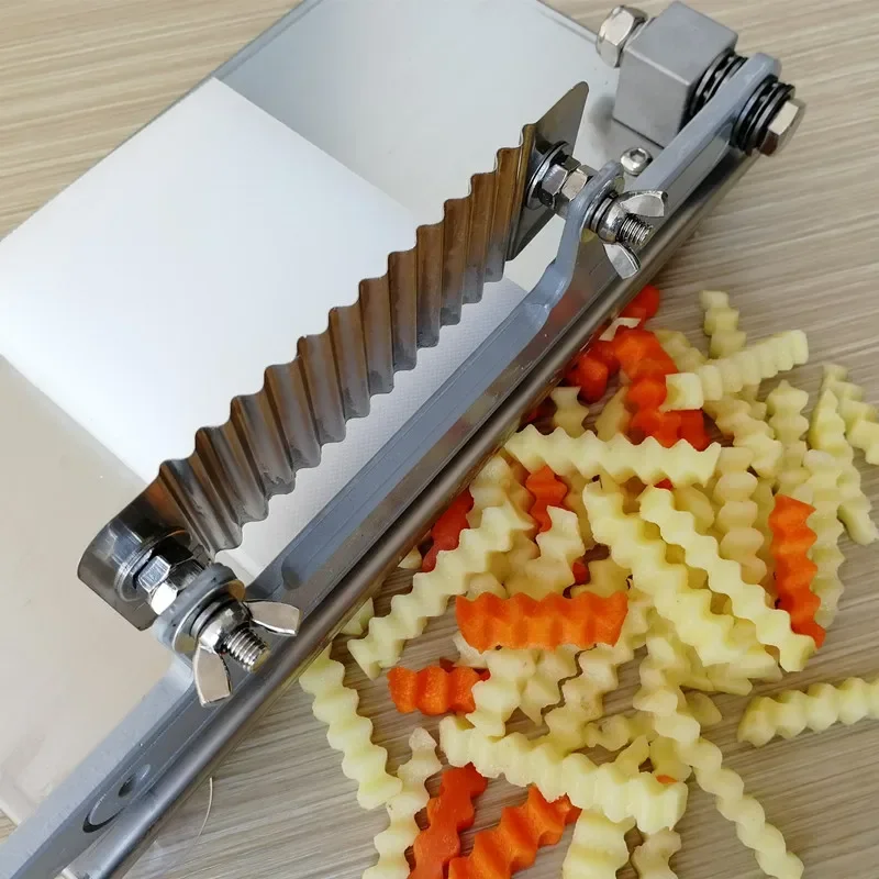 Нож с волнистым краем, машина для резки картофеля, резка в необычные формы, нож с волчьими зубами, нож для картофеля, полоска для резки картофельных цветов