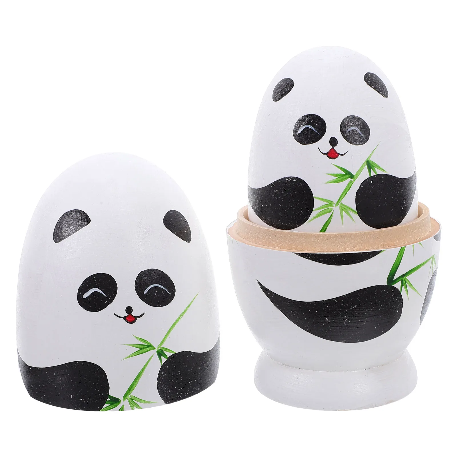 

1 комплект, деревянный набор для гнездования панды, русский штабелируемый набор ручной работы для детей, девочек и мальчиков, креативный образовательный декор