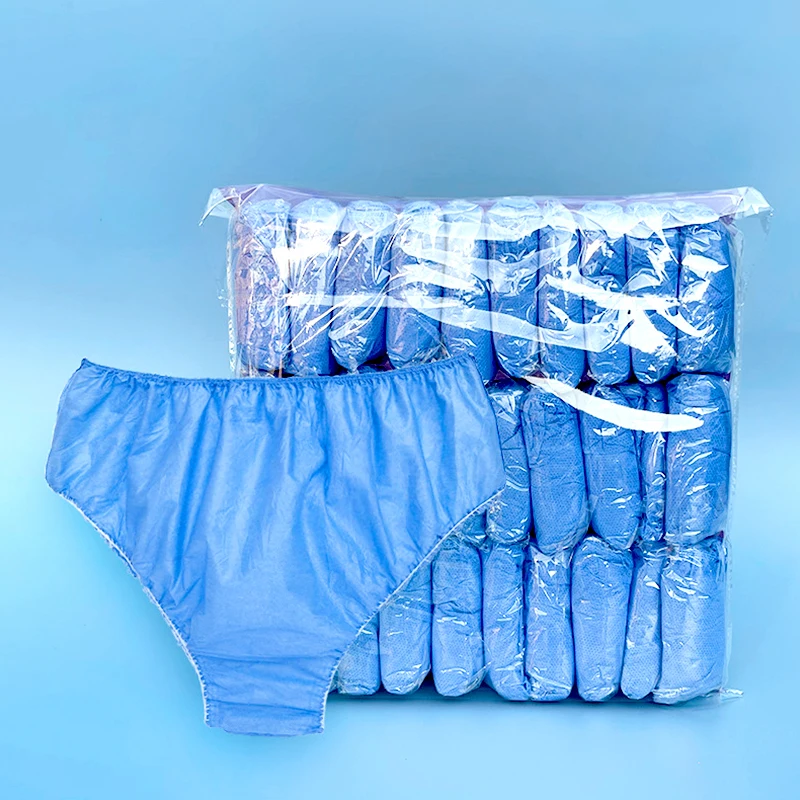 30Pcs Travel Portable Disposable Non Woven Briefs Unisex Hotel Spa Wash-Free Panties Menstruation Underwear Emergency Underpants