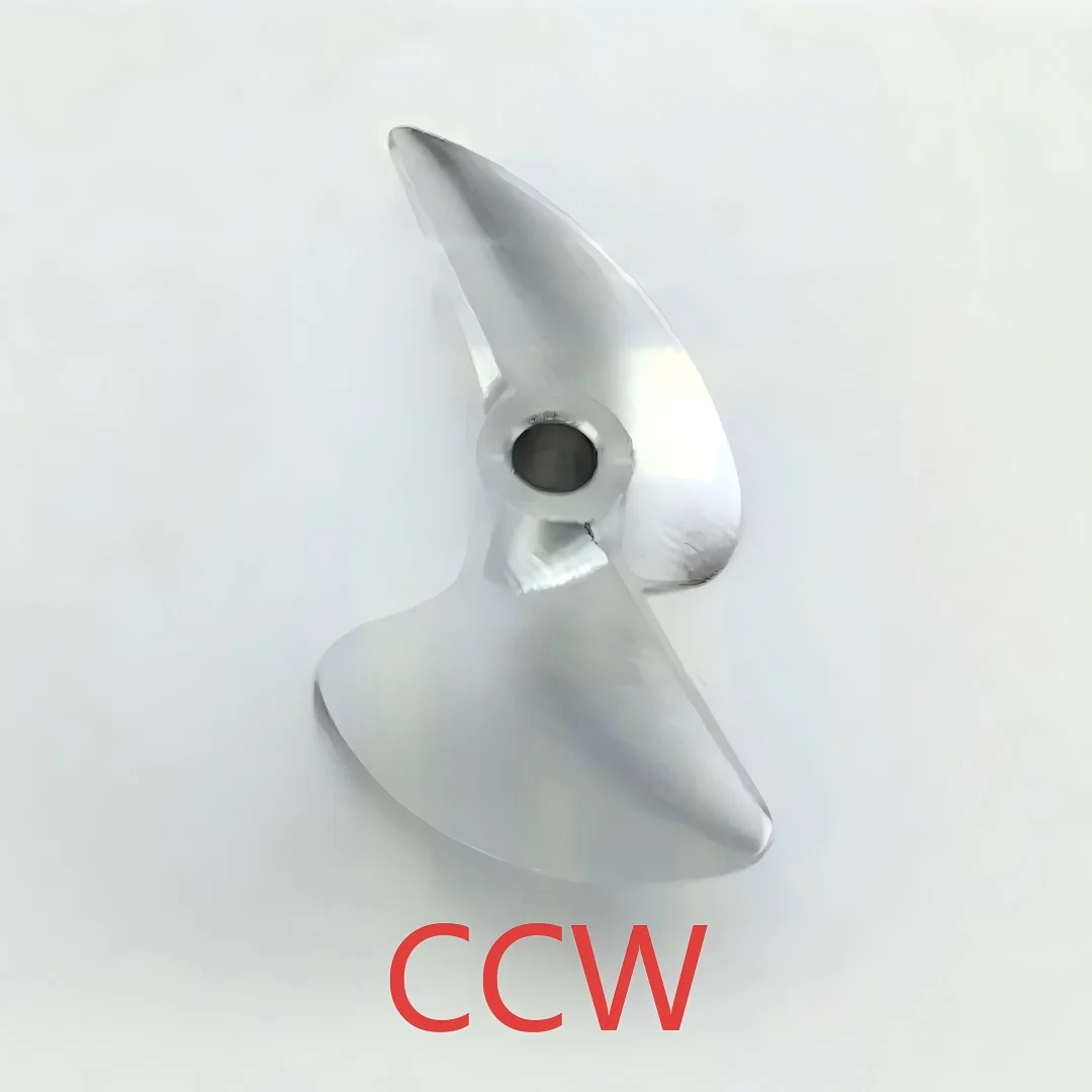 Fotografia 7: Hélice de alumínio CNC de 2 lâminas de nível de competição (CW CCW) - Adereço de barco de metal baioneta de 4,76 mm para barcos elétricos sem escova