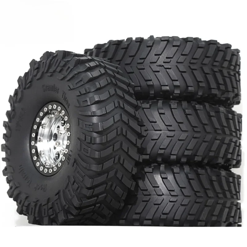 

4PCS 120MM 1.9" Jeep Rubber Rock Tyres Wheel Tires for RC Crawler Car Axial TRX4 SCX10III