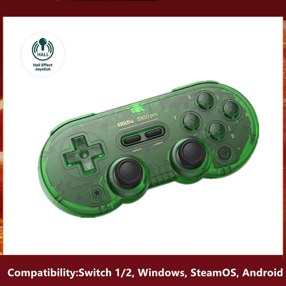 8Bitdo SN30 Pro Bluetooth draadloze gamingcontroller met Hall-effect voor Switch 2 MacOS Android Raspberry Pi Windows Steam Deck