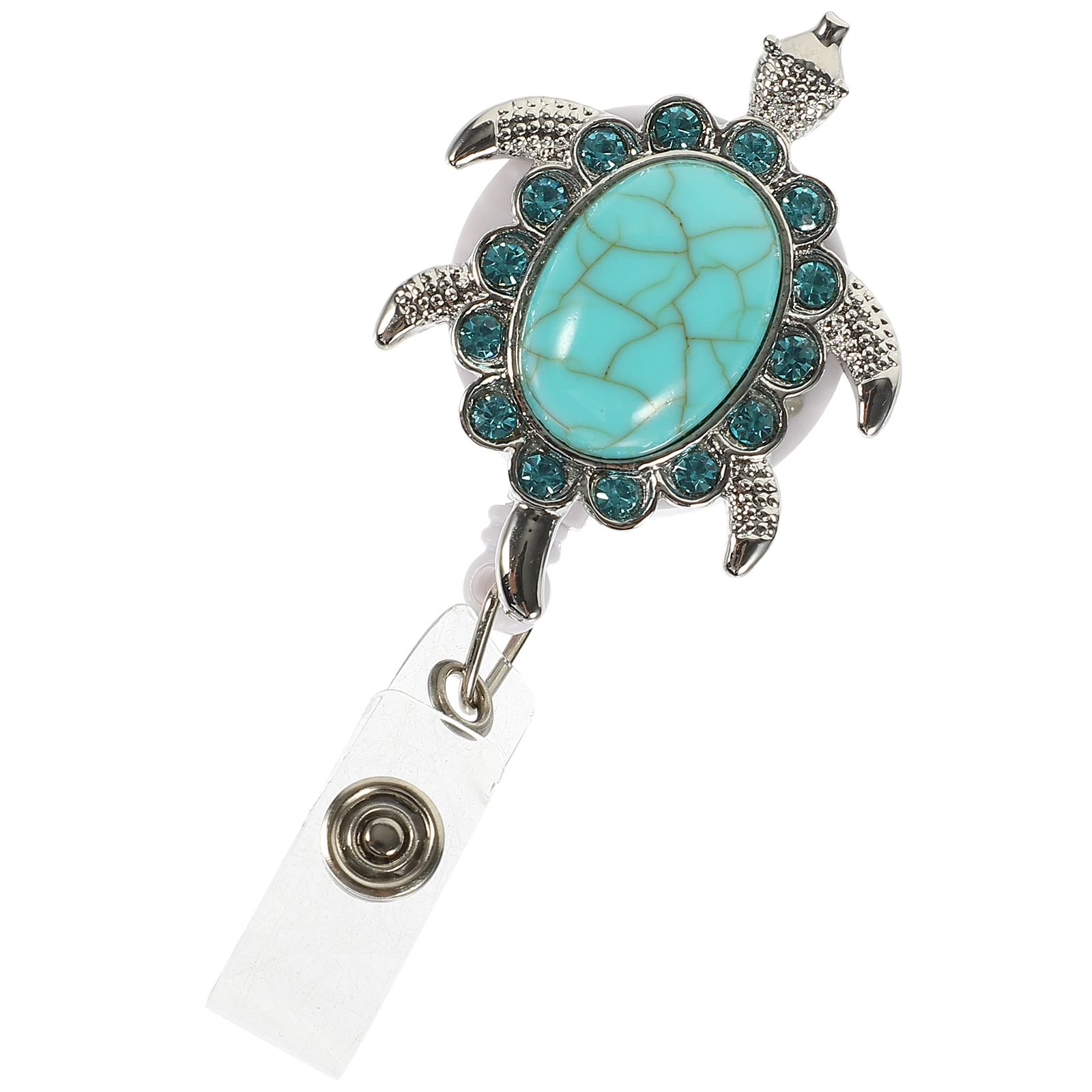 

Turtle Shape Retractable Badge Buckle Keychain Decorative Multi Function Name Tag Holder Employee Clip Bulk Telescopic Badge