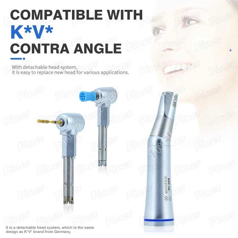 den tal handpiece with led Air Turbine inner water spray den tal low speed handpiece contra angle