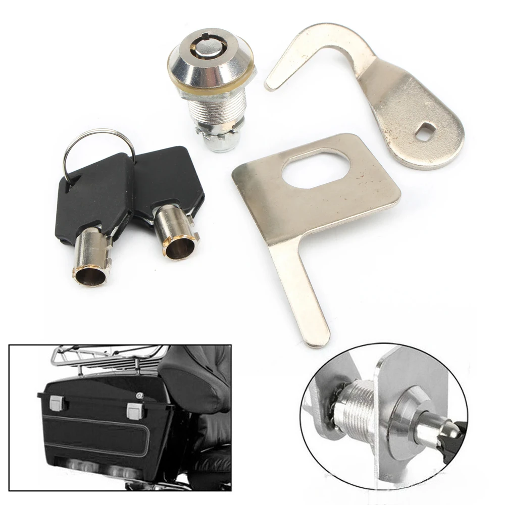 

Motorcycle Rear Trunk Tail Box Key Lock Set For Harley Touring Road Electra Glide FLHT FLTR 2009 2010 2011 2012 2013